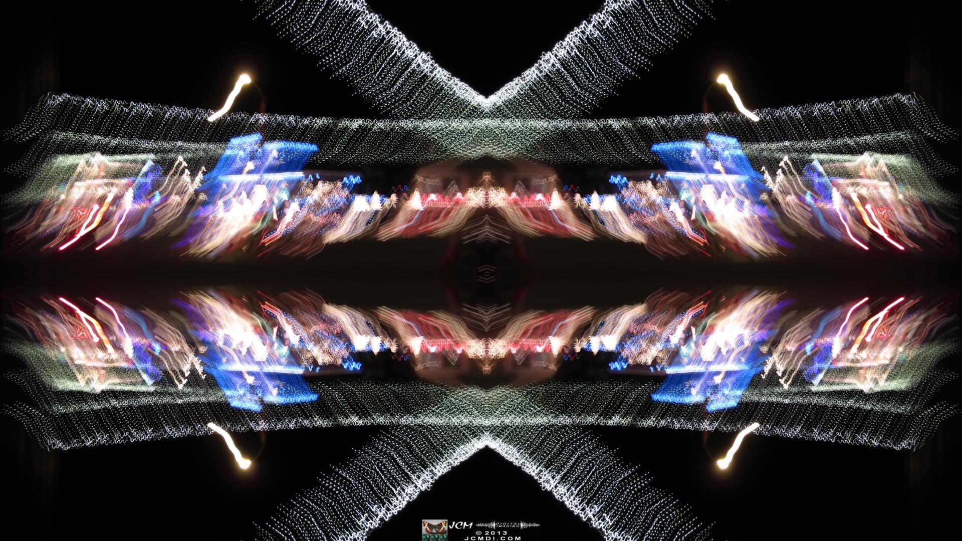 Wakefield Holiday Lightshow 2013 Quadroscopic long exposure artwork